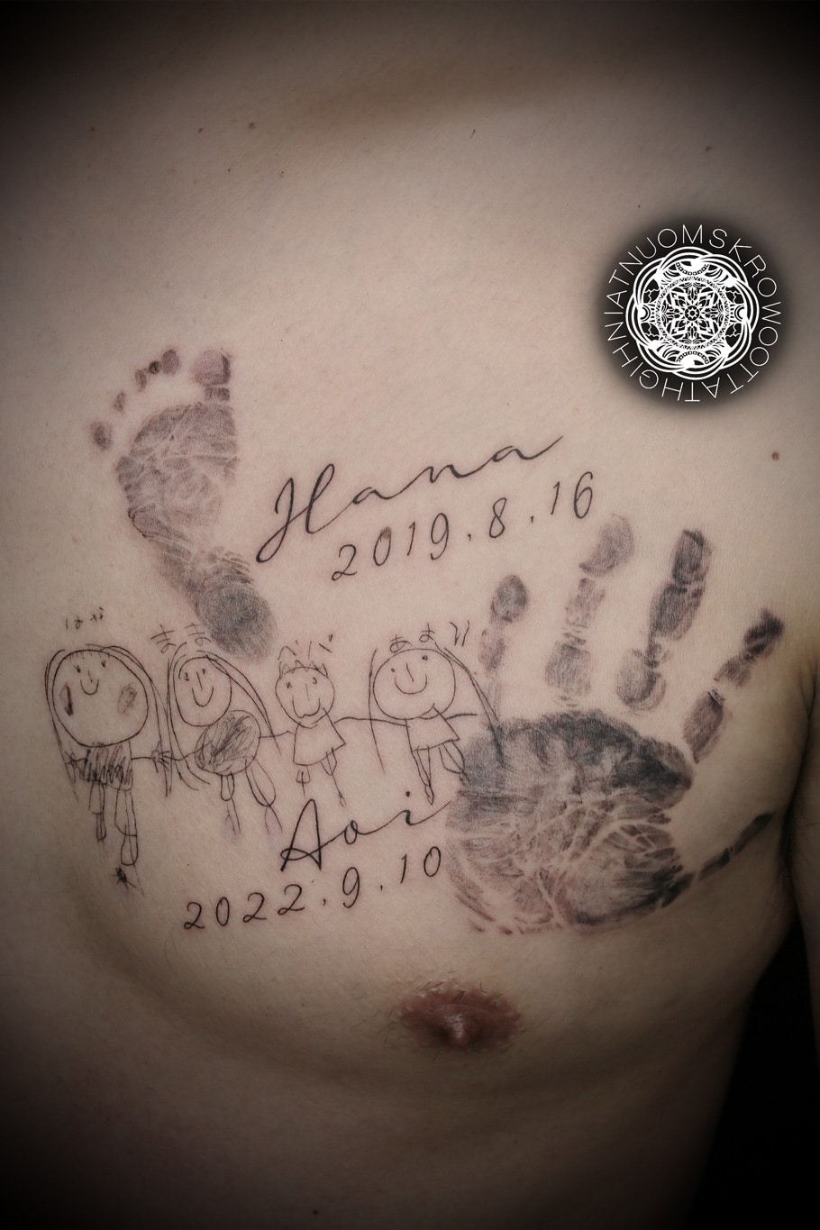 家族のタトゥー: アイデア、碑文、写真、スケッチ、例
