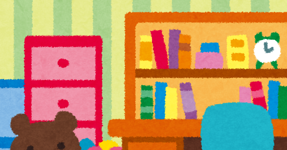 Vtuber 配信者向けかわいい子ども部屋の無料背景素材