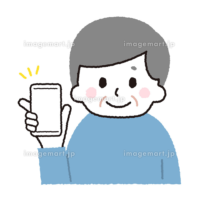 慣れない手つきでスマホを弄る高齢のお爺さんの無料の写真素材 - ID.25974フリー素材 ぱくたそ