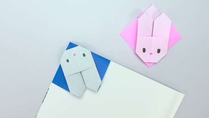 折り紙で簡単に作れるかわいい『うさぎのしおり』の折り方・作り方Howpon ハウポン