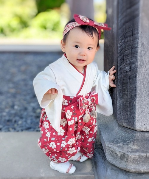 PUPPAPUPO ベビー 袴 ロンパース 綿 和服 男の子 女の子 カバーオール ベビー服 子供服 新生児 ひな祭り お食い初め お宮参り 6070 80 90 プッパプーポ - ショッピング・ショップ通販検索