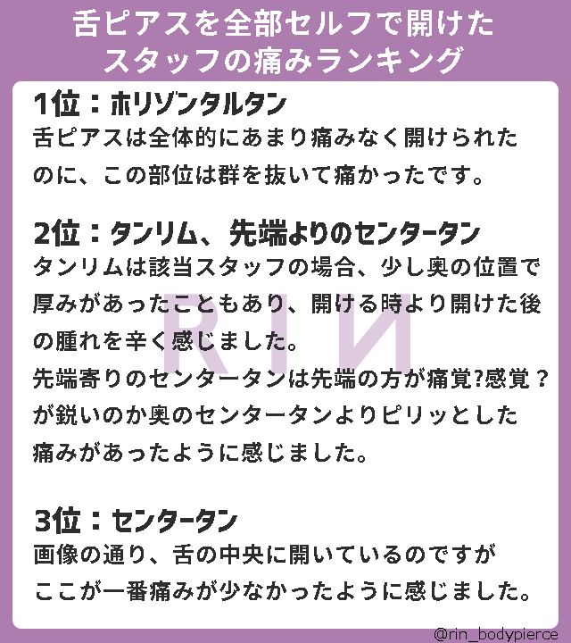 舌ピアス | 東京銀座スキンケアクリニック