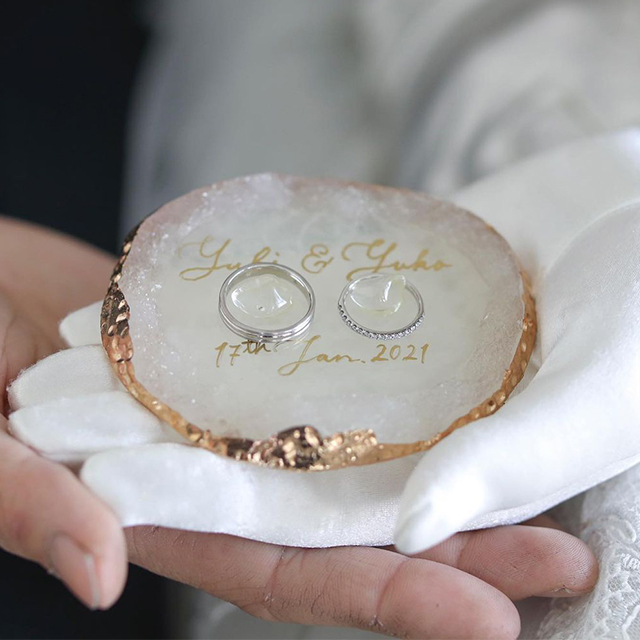 K様オーダーメイド 挙式後のアフターリングピロー＆アフター髪飾り＆フラワーリース