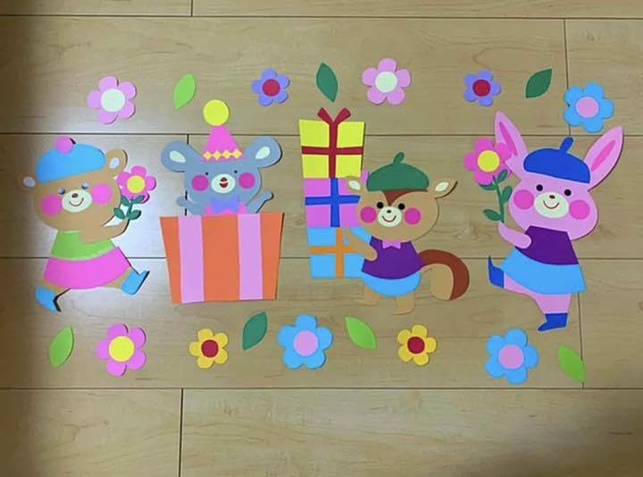 壁面飾り工房本店 壁面装飾・パネルシアター・ペープサート・型紙・知育・保育・介護商品の販売☆壁面飾り工房 横170cm 「海の中へようこそ！」７月８月 夏 幼稚園 保育園 学校 病院 施設 知育 壁面装飾 型紙 製作☆