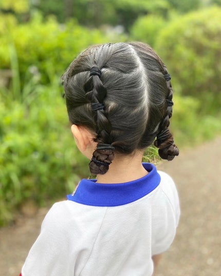 子供ヘアアレンジのアイデアと方法編み込みやアレンジの使い方