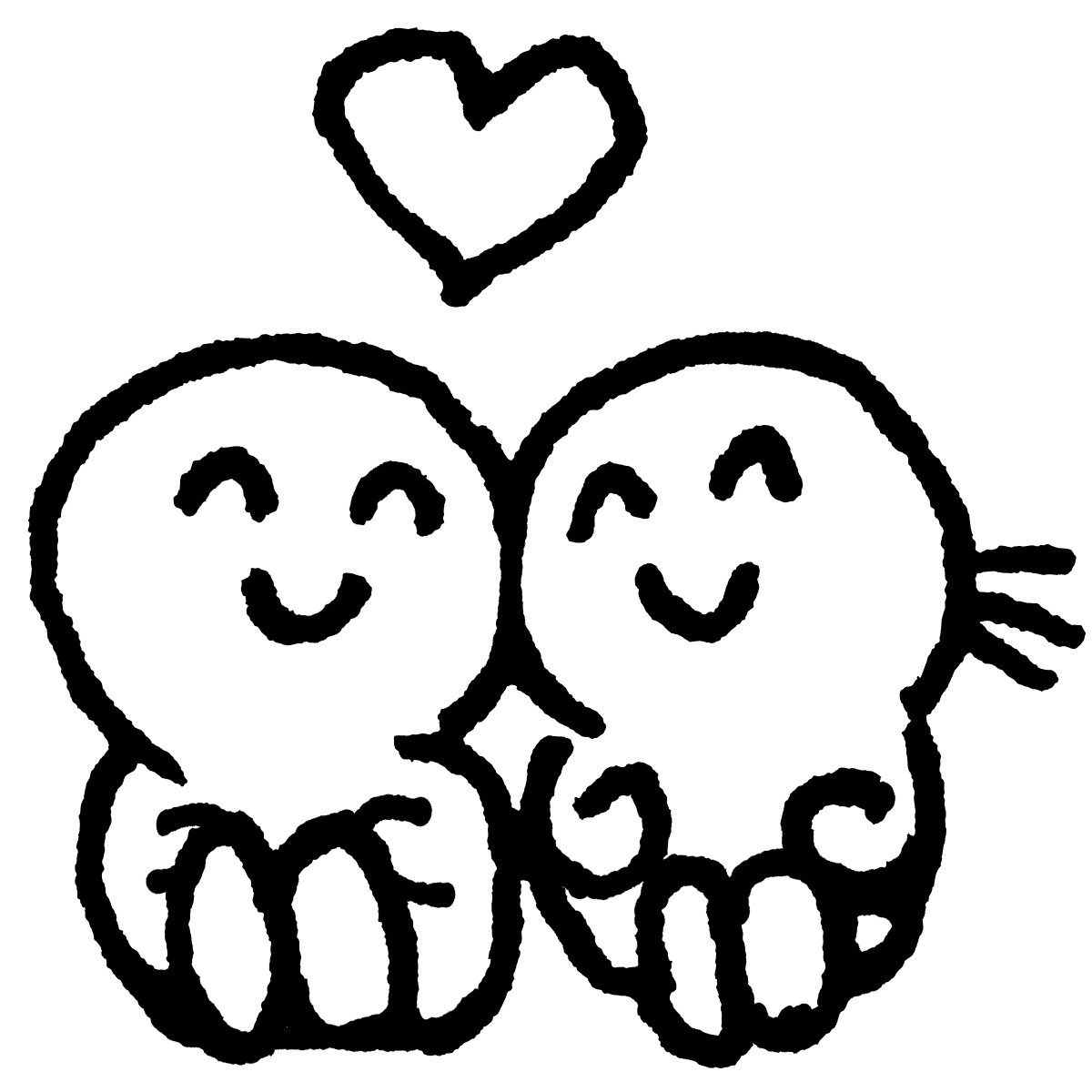 夫婦と赤ちゃん：イラスト無料