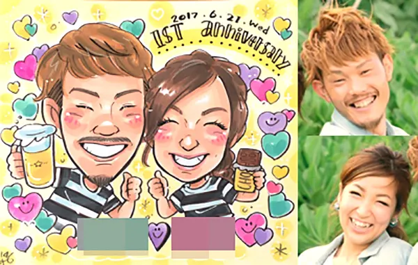 爆笑似顔絵ソラマチ商店爆笑似顔絵 カリカチュアジャパン