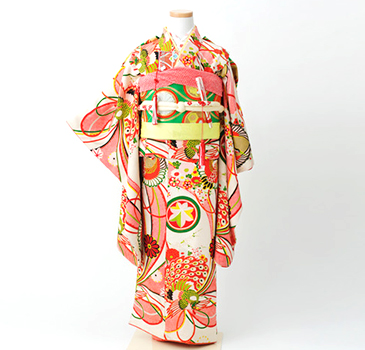 5才用 C5-1レトロで可愛い！七五三着物きものレンタル＜それいゆ＞