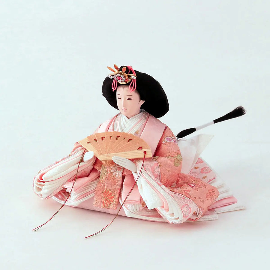 雛人形 ケース飾り 一秀作 木目込み 人形 桃山 雛 N3-K003 置き型壁掛け ガラスケース