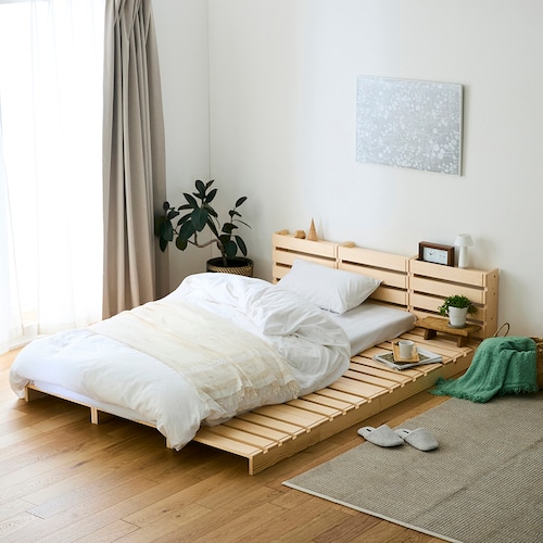 BE-3214 子供部屋おすすめ！かわいいセミシングルベッドレザー製