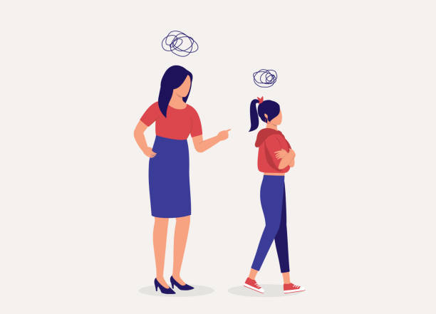 お菓子作りをするお母さんと娘のフリーイラストフリーイラスト・クラシック フリクラ