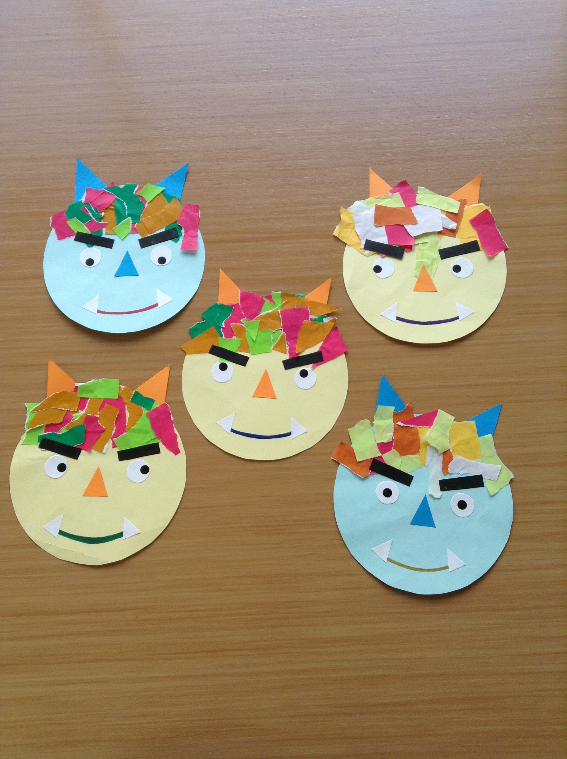 カッコイイ鬼のお面ができました！優の森こども園