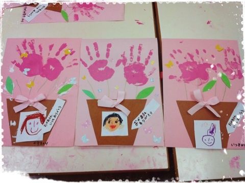 母の日のプレゼント制作明幸幼稚園 すまいる保育園 – 新潟県長岡市 認定こども園