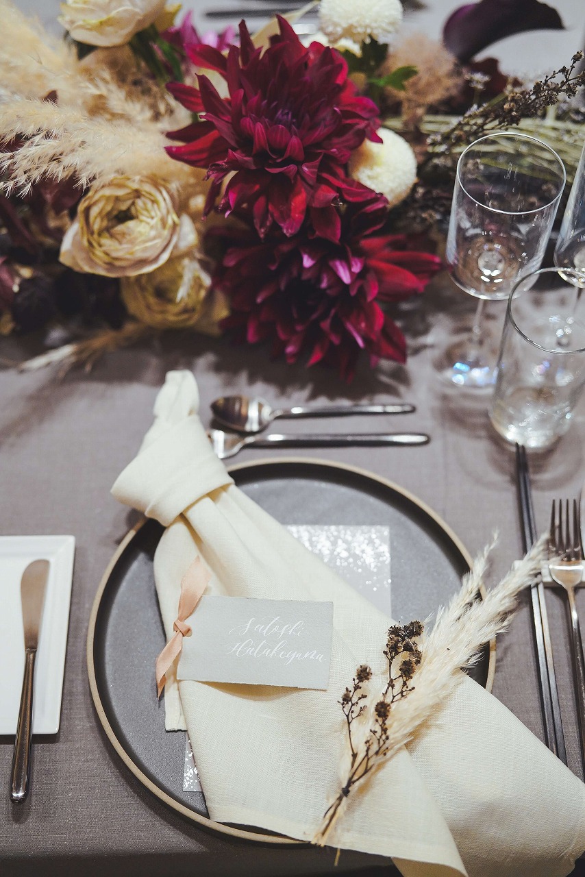 結婚式のテーブルコーディネートをおしゃれに決めよう！テーマ別にポイントを紹介