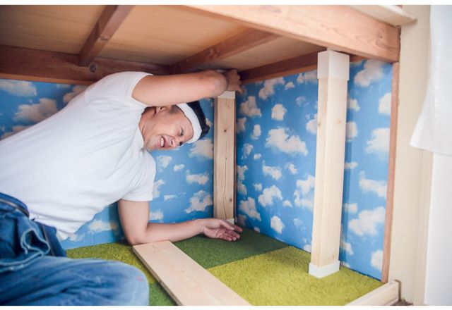 楽天市場 ＼ 10%OFFクーポンすぐ使える！テント ルームテント ワークスペース 作業 ガレージ ベッド プライバシー キッズ クローゼット販売ブース フリマ フリーマーケット 目隠し 間仕切り プライベート 収納 仕切り空間 グリーン 組み立て 簡単 ミリタリー