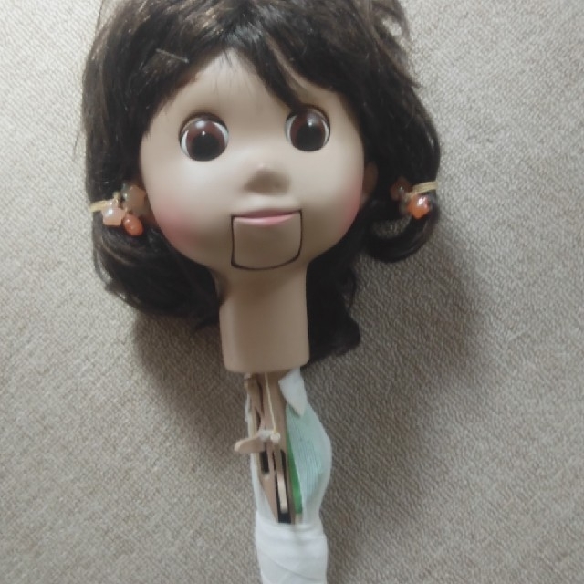 腹話術人形 おばあさんハンドメイド一品もの