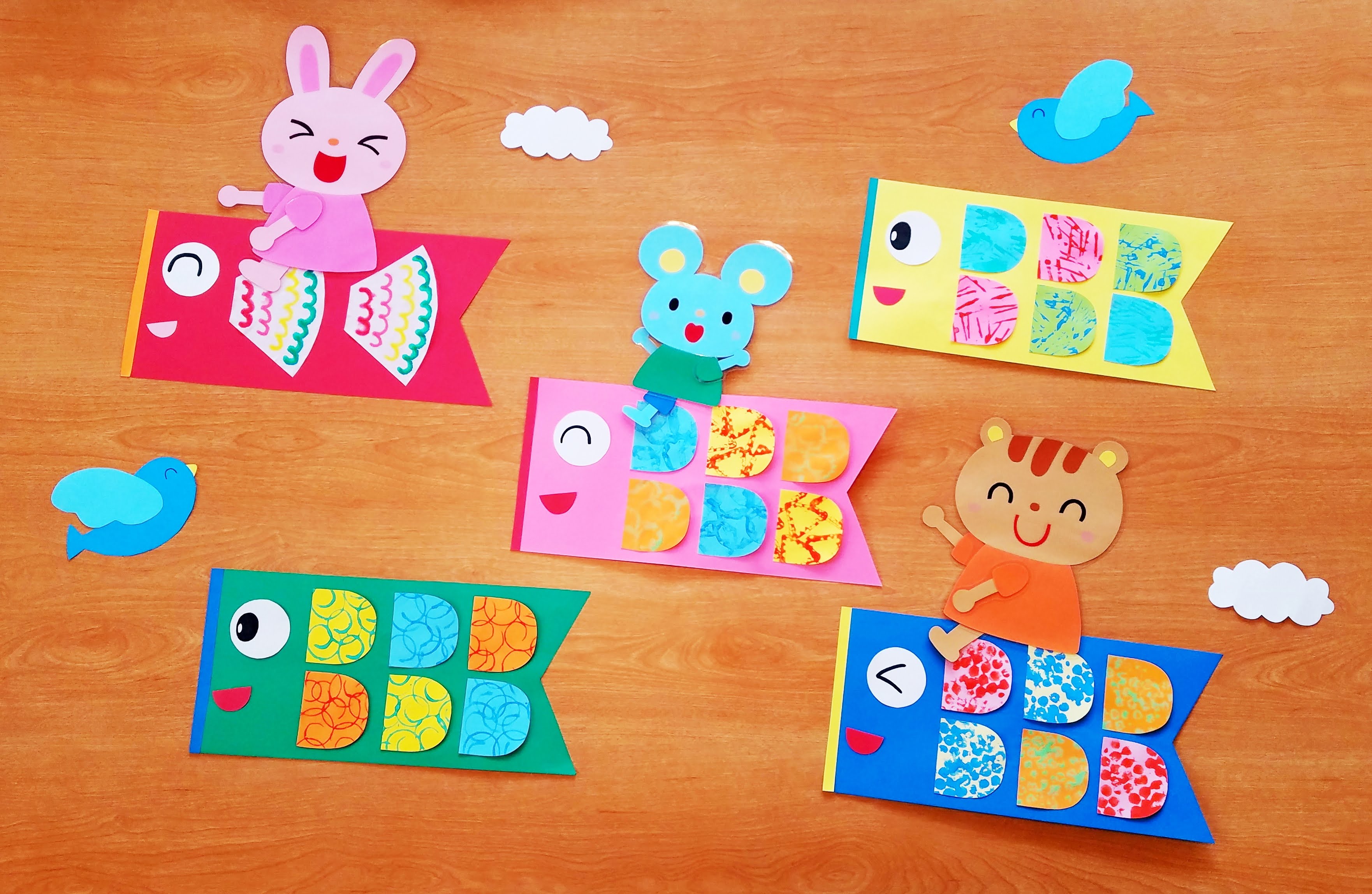 保育 製作 こいのぼり製作♪5月の壁面製作にも！May carp streamer