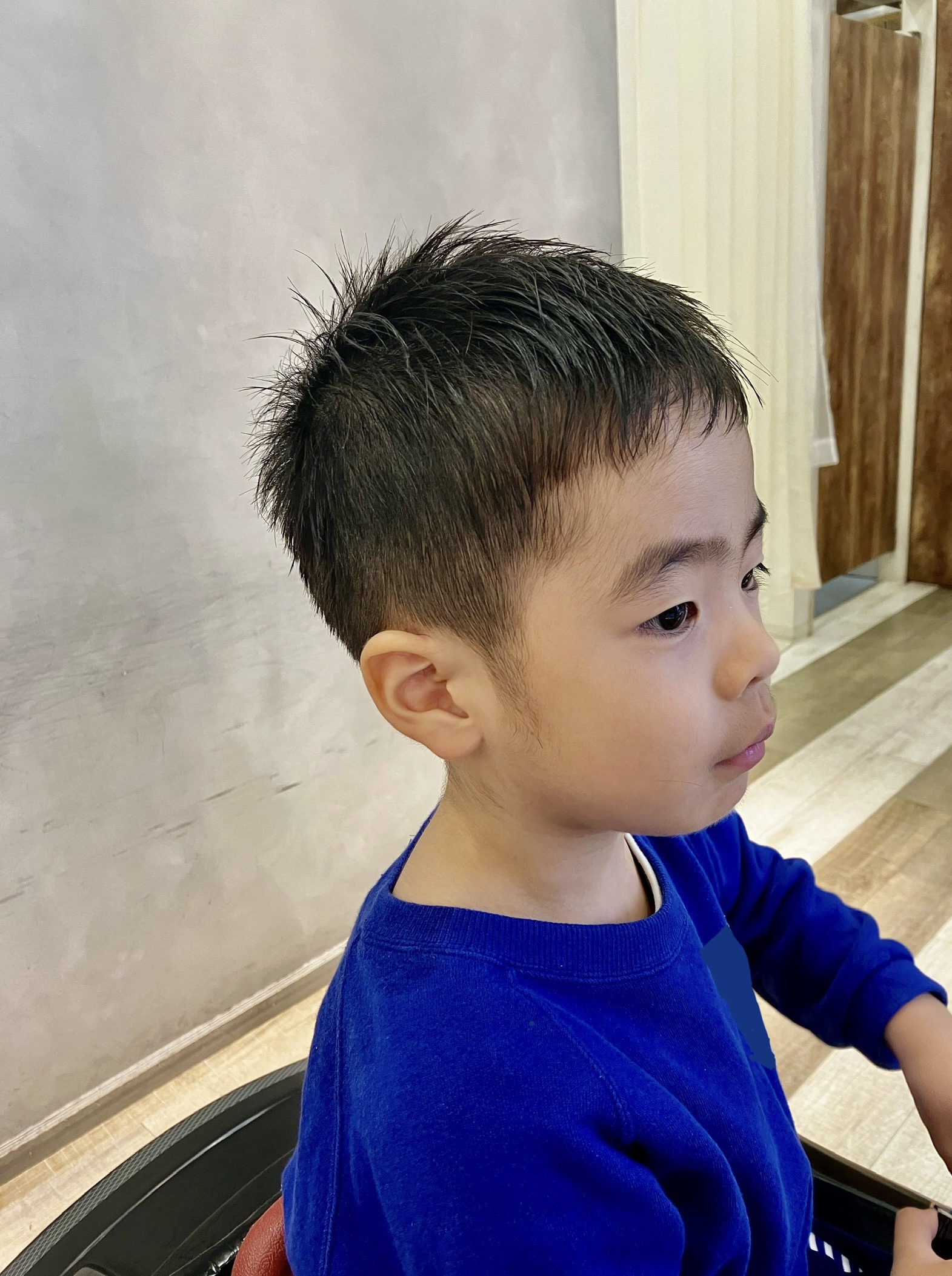 キッズショート 男の子 ソフトモヒカン 幼児 剃りこみ 短髪：L051005573カイム ヘアー Keim hair のヘアスタイル ホットペッパービューティ