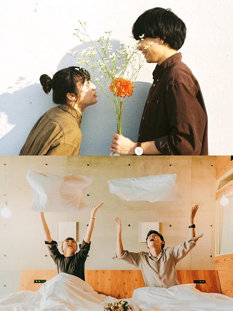 いい夫婦の日婚姻届カップル記念撮影