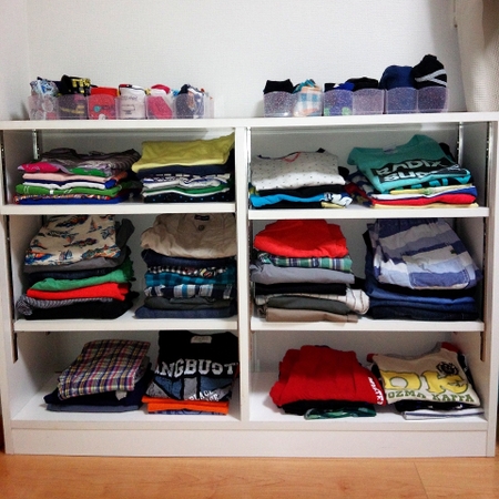 ビッグコミック収納袋 セリア ダイソー 衣替え サイズアウト保管