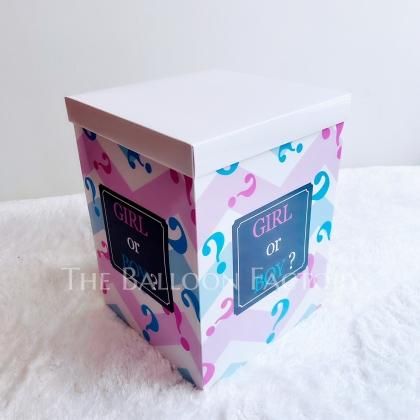 Amazonベビーシャワーデコレーションバルーンボックス 女の子用 透明装飾ボックス 文字付き 32個 ピンクと白のバルーン ベビーシャワー用最初の誕生日パーティー 性別発表 背景 ホームデコレーションホワイト風船・バルーンおもちゃ