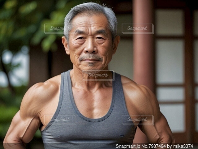 この「ムキムキおじいちゃんがポーズつけてるだけ」のポーズ写真集、めっちゃ絵の資料として役立つ件「神々しい」 - Togetter