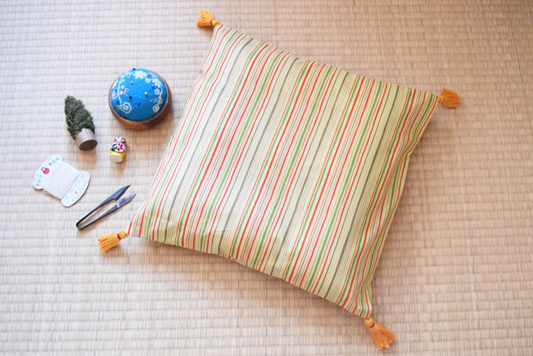 園児イス座布団 キルティング手作りなら、思いのママ