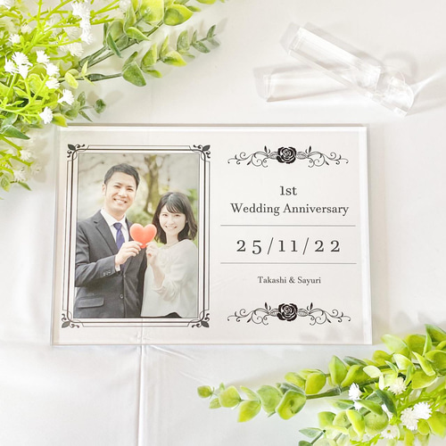 オーダーギフト写真入りプレゼント時計結婚式お祝い に ♥×250 受注制作e 2L 4カット オーダーメイド フォト時計フォトフレーム ギフト お祝い 記念日 誕生日 ウェディング 写真で作る 結婚祝い結婚記念日 結婚式 誕生日プレゼント 贈り物 - MK ~想い出