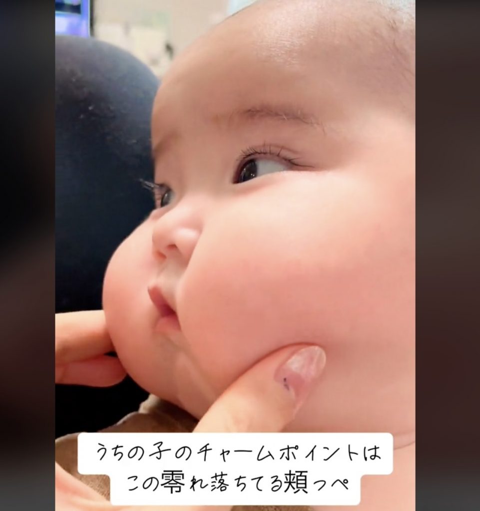 ほっぺがプクプクの赤ちゃんの写真・画像素材-Snapmart スナップマート