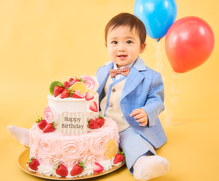 スマッシュケーキで1歳の誕生日をお祝いレシピと撮影アイデアを紹介こども写真館スタジオアリス写真スタジオ・フォトスタジオ