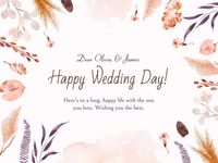 結婚報告はがきテンプレート～おしゃれな無料ダウンロード素材まとめウエディングナビ