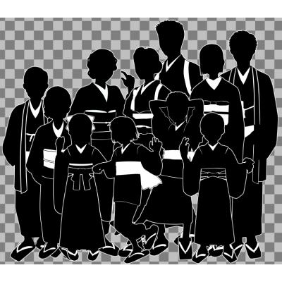 少年シルエット イラスト一人の子供の立っているインク シャドウ分離ベクトルの抽象的なイメージPremiumベクトル素材