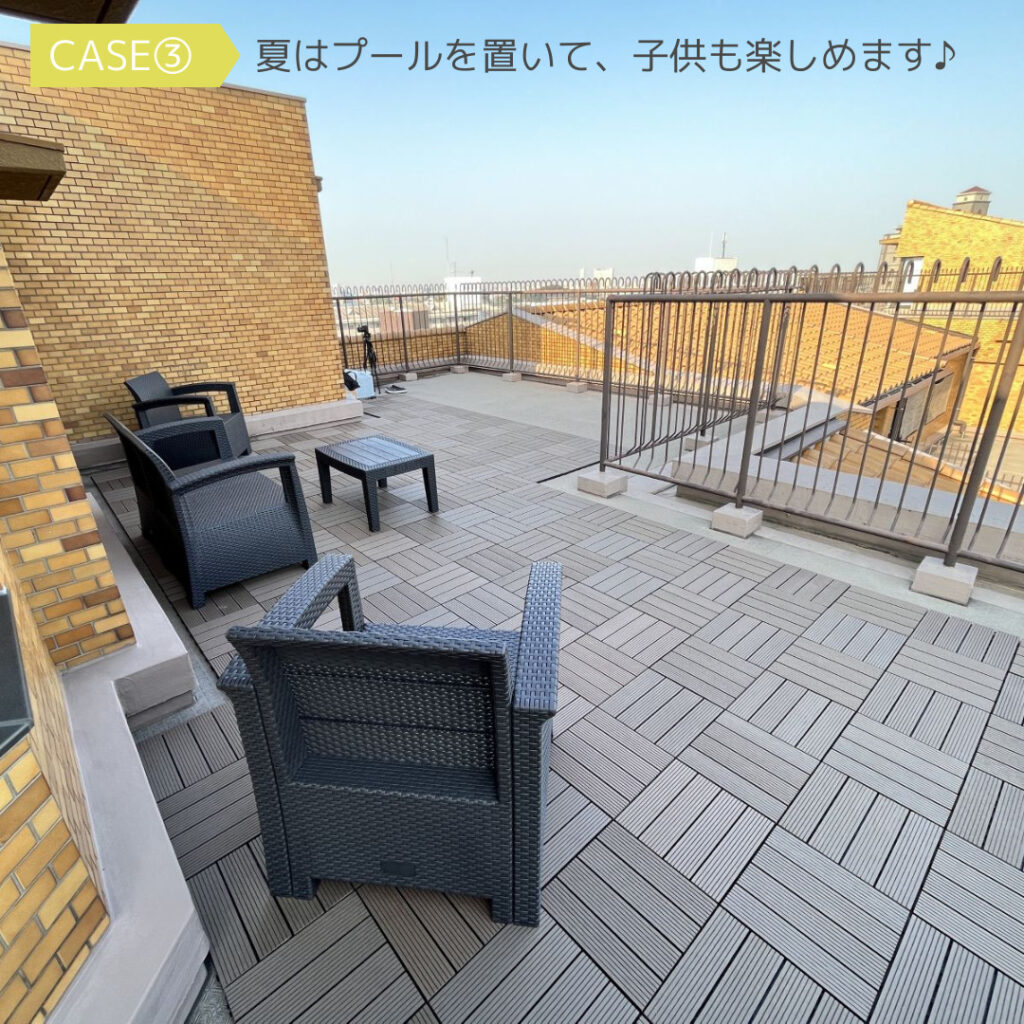 プール ルーフバルコニーのおしゃれなインテリアコーディネート・レイアウトの実例RoomClip ルームクリップ