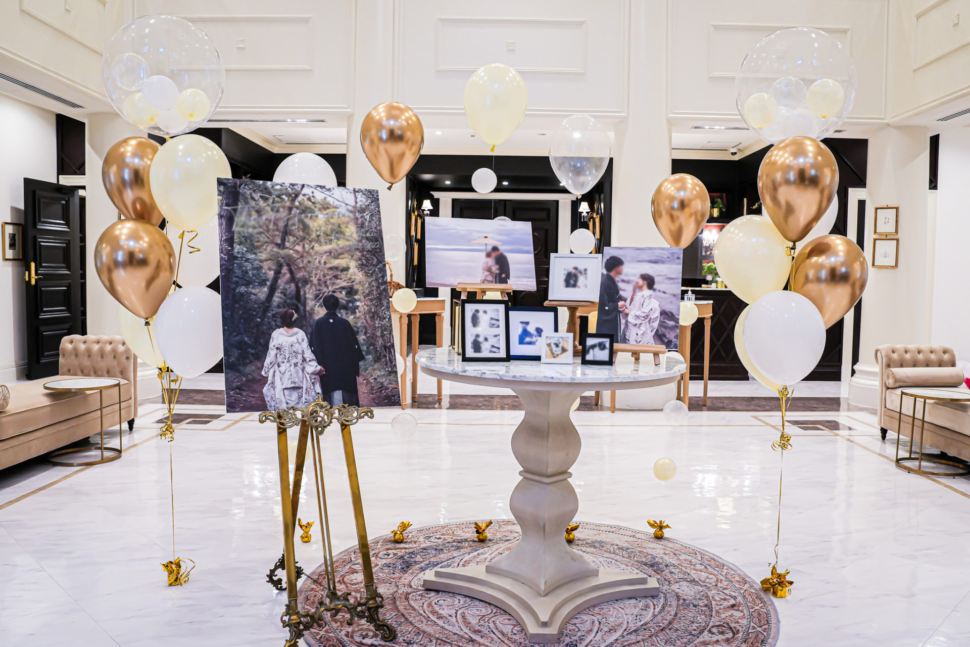 ウエディング 高砂 装飾 花飾り レンタル 高砂装飾 兼 フォトブース 005結婚式 フラワ