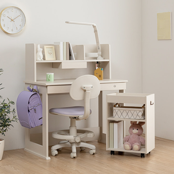 チェレスタ 学習デスク2点セット デスク高さ72cmタイプ+回転式ラブリーチェア 開梱設置配送 つまみ選択可 ホワイト ローズ エレガント ガーリー白 姫系 かわいい おしゃれ 学習デスク セット 勉強机 学習机 デスク 女の子 子供部屋 国産 日本製リエルショップ