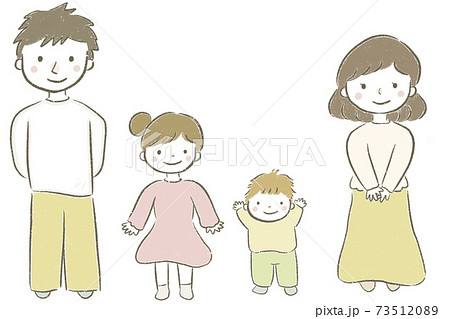 手描きの漫画キャラクター幸せな家族のイラスト素材・ベクター Image 31825967