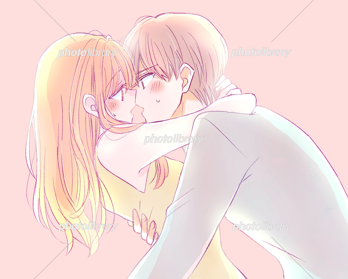 冬の抱き合うカップル 夕暮れ イラスト素材6957756- フォトライブラリ