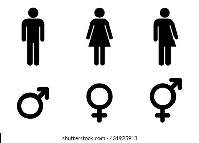 男性と女性 性別記号 マーク アイコン トイレのサイン イラスト素材6441724- フォトライブラリ