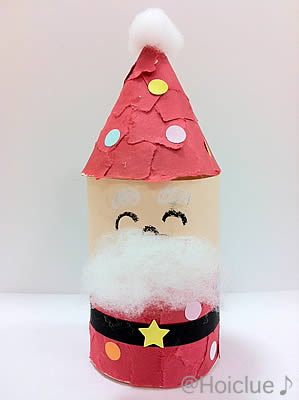 保育園 12月壁面製作 紙皿や折り紙サンタのクリスマスツリー保育士のお仕事静岡