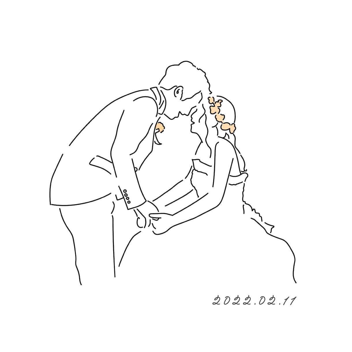 浴衣を着た男女の後ろ姿 モノクロ イラスト素材6843562- フォトライブラリ