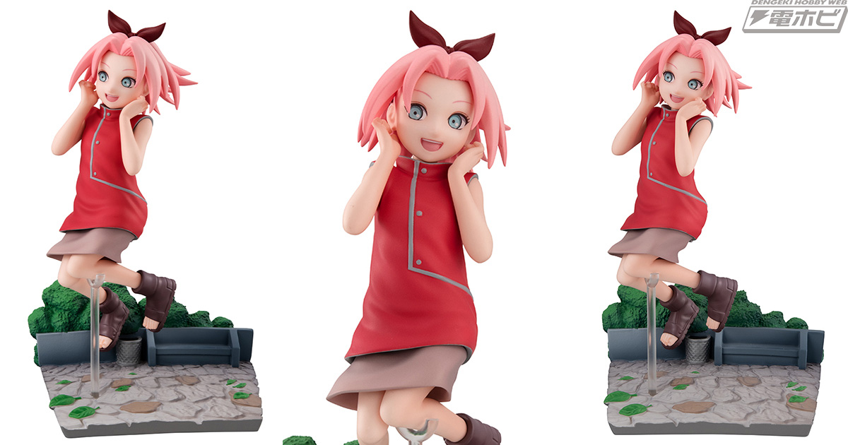 元気いっぱい可愛さと強さを秘めた春野サクラが立体化！『NARUTO-ナルト-』幼少期にスポットをあてた「GO！」シリーズ第3弾が登場！電撃ホビーウェブ