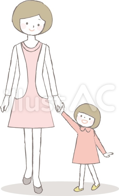 ハロウィンの仮装をする親子の手書きイラスト300766498- イメージマート