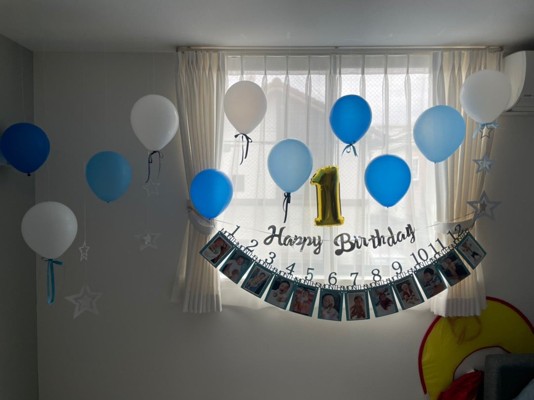 誕生日 飾り バルーン スタンド ダブル セットハーフバースデー パーティー ガーランド 飾り付け 1歳 男の子 女の子送料無料アナザークル