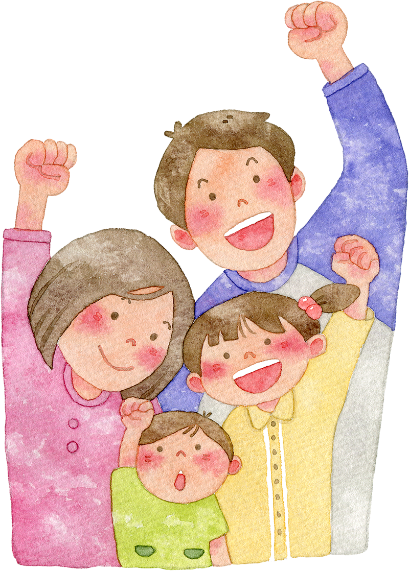 家族のイラスト一覧商用可・フリーイラスト素材ソコスト