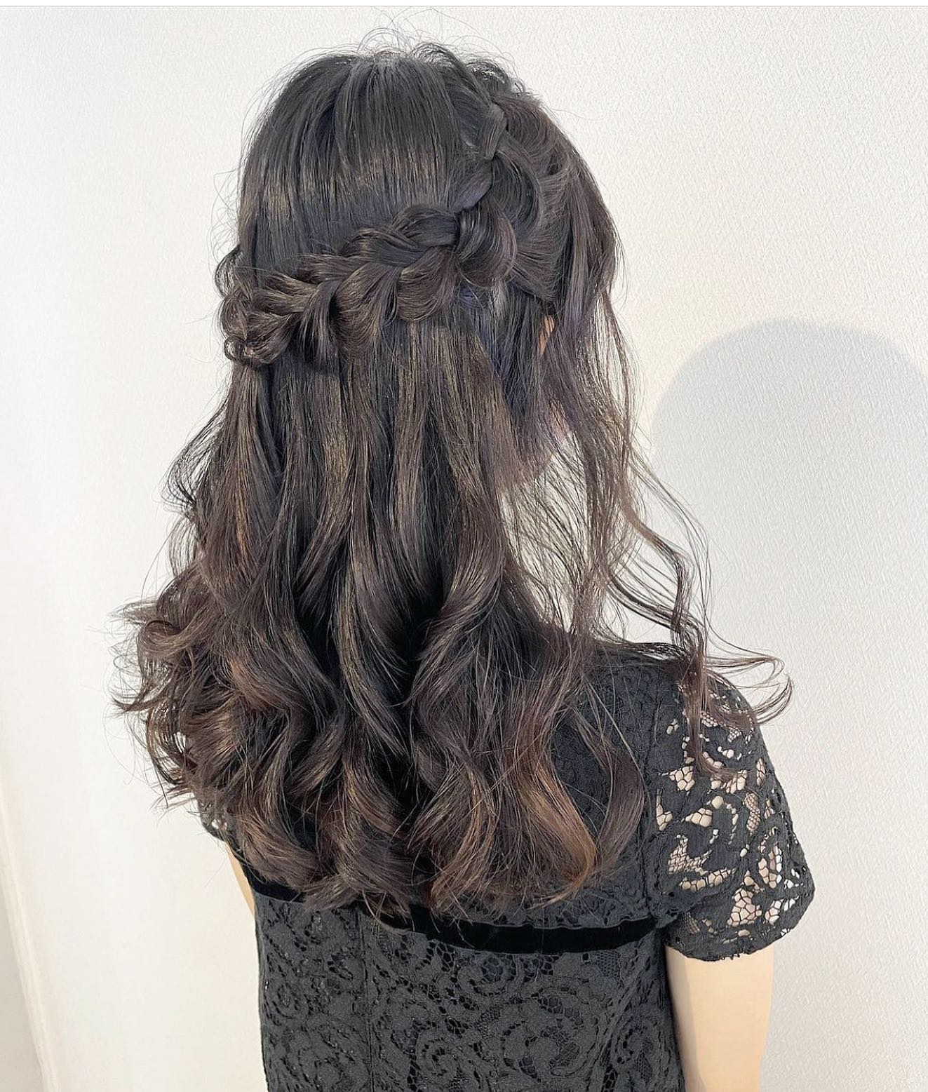 編み込みハーフスタイル京都さがの館