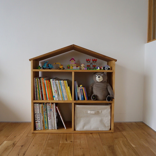 完成品 絵本棚 絵本ラック 幅65cm ロータイプ スリム 子供 木製 ホワイト 白 北欧 ナチュラル ダークブラウン キッズ本棚 幼児用 激安 安い