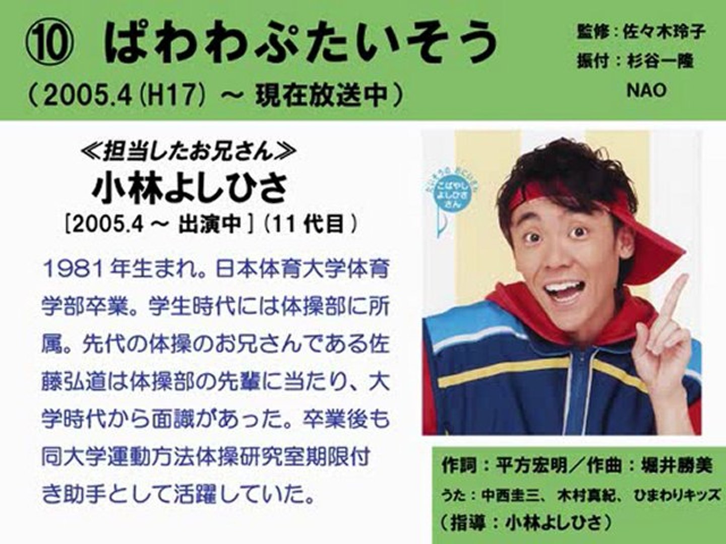 おかあさんといっしょ略年表おかあさんといっしょ UNOFFICIAL FANCLUB