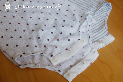 型紙 赤ちゃんの袖なしロンパースの作り方 70㎝くらい How to make baby sleeveless clothes