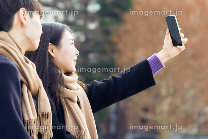 カップルカメラでお互いを撮るTikTok