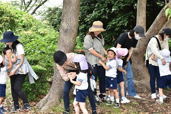 親子遠足 年少組八幡台認定こども園